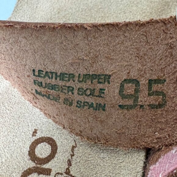 Yokono Wedge Sandals Womens Size 9.5 Brown Leather Strappy Spain NWT - Picture 7 of 7